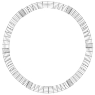 Vidaxl poteau à gabion circulaire acier galvanisé ø100x50 cm 152017_2