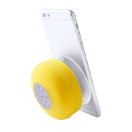 Enceinte Bluetooth étanche IPX4 - Ventouse pour adhérence parfaite - Fonction main libre - Couleur jaune_2