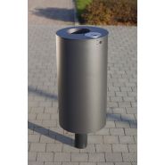 529.001 - 529.022 - Poubelle publique ABES - Cylindrique en acier avec vide-cigarettes (75L)_2
