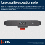 Barre de visioconférence USB Poly Studio R30 et télécommande BT avec station daccueil HP USB-C G5 (_2