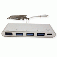 ROLINE Hub USB 3.2 Gen 1, 4 ports, type C, 1 port PD_2