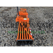 Balai pousseur 2,5 m - 7 rangées de poils en polypropylène - Attelage 3 points, fourche et godet inclus - Moderntech ZL 250_2