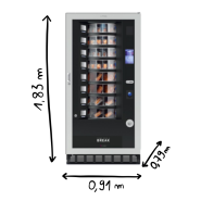 Distributeur  à plateaux tournants réfrigérés pour la vente de maximum de petits conditionnements sur un minimum d'espace - FAS  Easy 6000_2