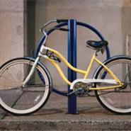 Appui cycles design et pratique - ORBI - acier thermolaqué ou inox - hauteur 1m - à sceller ou sur platines_2