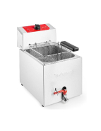 Friteuse électrique - 10 Litres, 1 bac avec vidange, Haute qualité suisse - Valentine_2
