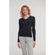 Pullover femme col V - Russell - Réf: RU710F - 50% coton / 50% polyacrylique - Plusieurs tailles et couleurs disponibles_2