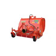 Broyeur forestier avec roues avant pivotantes pneumatiques