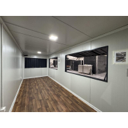 Conteneur de vente modèle IMBISS HOLZ - Isolation thermique - 14.4m² - 3 trappes de vente_2