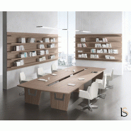 Table de réunion Larus pour 14 à 18 personnes - Dellarovere - Chêne foncé, 530_2