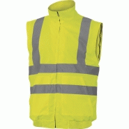 Blouson haute visibilité polyester oxford enduit PU - manches amovibles - Classe 3/2 - couleur argent - Renohv_2