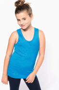 Débardeur fille - Réf: K362 - 100% coton - Dos nageur - Kariban_2