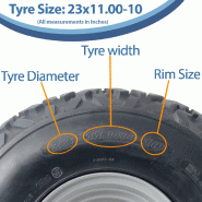 23x11.00-10 Quad ATV Roues Wanda P3077 Utility 4ply tubeless 755kgs (Lot de 4)_2