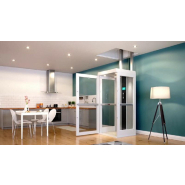 Ascenseur domestique sans gaine - design raffiné et grandes parois vitrées - Pollock Residential_2