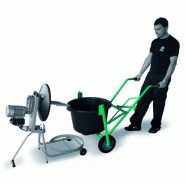 Mix 60 P - Malaxeur électrique compact horizontal - IMER - 60 litres - Pour petits chantiers et rénovation_2