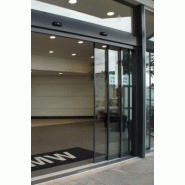 Porte piétonne télescopique LABEL - 200 / 6 vantaux - coulissante - extérieur - détecteur de mouvement - commande manuelle - contrôle d'accès ou digicode_2