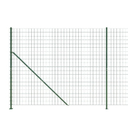 Vidaxl clôture en treillis métallique avec bride vert 2x10 m 154166_2