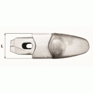 Dents de godet Fastkey FK9 1550 PA 0° - 21,5 kg - Dimensions précises et épaisseur de lame 50 mm_2