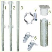 P1213727 - Barrière d'herbage 1/2 m extensible, 5 lisses - 1 verrou - Acier galvanisé robuste_2