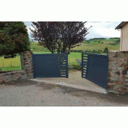 Portail battant déco arrondie - 2750 / 1700_2