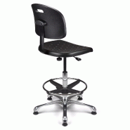 Siège technique polyuréthane avec repose-pieds So Salerne - Paire d'accoudoirs fixes BR48, Avec_2