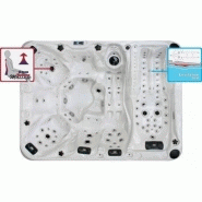 THE ECSTATIC WAVE - spa-jacuzzi portable 7 places - 5 assises - 2 allongées - 305 x 228 x 91 cm - lit de lévitation exclusif et 110 jets thérapeutiques_2