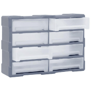 Vidaxl organisateur multi-tiroirs avec 8 grands tiroirs 52x16x37 cm 149600_2