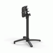 X Cross table de bistrot avec piètement noir + plateau HPL Galaxy Marble Ø70 cm_2