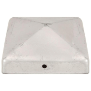 Vidaxl bouchons de poteau de clôture 6 pcs métal galvanisé 91x91 mm 145491_2