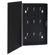 Vidaxl boîte à clés avec panneau magnétique noir 30x20x5,5 cm 322779_2