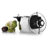 Cocotte à pression Inox 18/10 - Triple fond encapsulé - Contenance 8L - Compatible induction - Lacor_2