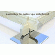 Garage double bois aster / 36.04 m² / toit plat / porte battante / 6.39 x 5.64 x 2.63 m_2