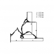 Taille-haie agricole avec attelage 3 points catégorie 1