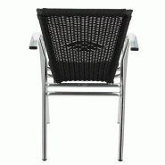 Fauteuil terrasse restaurant Mandelieu - NOIR_2