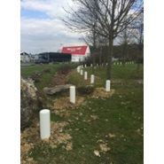 Borne escamotable en acier-béton Ø168 mm - épaisseur 4 mm - longueur 1000 mm - scellée à 500 mm avec béton dosé à 350 kg - capuchon en option_2