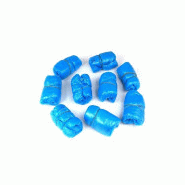 Surchaussure couvre chaussure bleu taille standard 15x41cm 25µ sachet 100 pieces (50 paires)_2