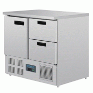 Table réfrigérée positive 1 porte 2 tiroirs Série G 240L U637 Polar_2