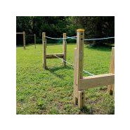 Circuit d'équilibre enfant en bois lamellé-collé et corde en polyester - 3,36 x 0,9 x 1,26 m_2