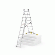 Échelle transformable Hobbylot - 3 plans - 3x8 échelons - hauteur maximale 5,20m_2