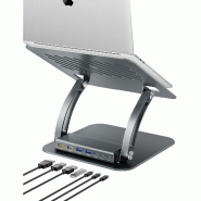 EXSYS EX-1224HM Support pour ordinateur portable, avec station d'accueil USB-C 7 en 1 amovible_2