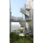 Escalier hélicoïdal YSOFER - modèle ysovoile - passage 1UP ou 2UP - finition galvanisation à chaud_2