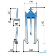 Portiques mobiles stationnaires en aluminium - poutre double - Schilling - 2.000 kg et 3.000 kg_2