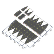 Ralentisseur dos d'âne - Conforme CEREMA - 4m x 10cm - Caoutchouc vulcanisé avec réflecteurs_2