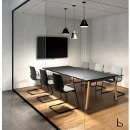 Table de réunion Born Mixte- Mobel Linea - 120, Anthracite_2