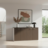 Armoire basse 4 portes - Quadrifoglio - Eucalyptus_2