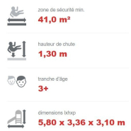 Jeu multi tours en acier inoxydable pour aire de jeux - Conforme EN1176 - Référence BT11016_2