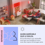 Radiateur infrarouge intelligent Wonderwall Air Art ligne bleue - 700W - Zone effective jusqu'à 14 m² - Design ultra-mince et connectivité WiFi_2