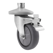 Chariot de service 4 plateaux en acier inoxydable_2