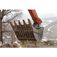 Godet squelette GSQ60-800AS pour minipelle 4-6T - Uniter 45 - Largeur 800 mm_2