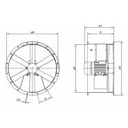 Hct-80-4t-3/atex - ventilateur hélicoïdal ATEX - 29500 m³/h - Récirculation d'air - Recer_2