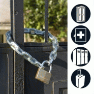 MASTER LOCK 2960EURD - Cadenas à clé en laiton massif doré, extra fin, 60 mm, anse acier cémenté 9 mm_2